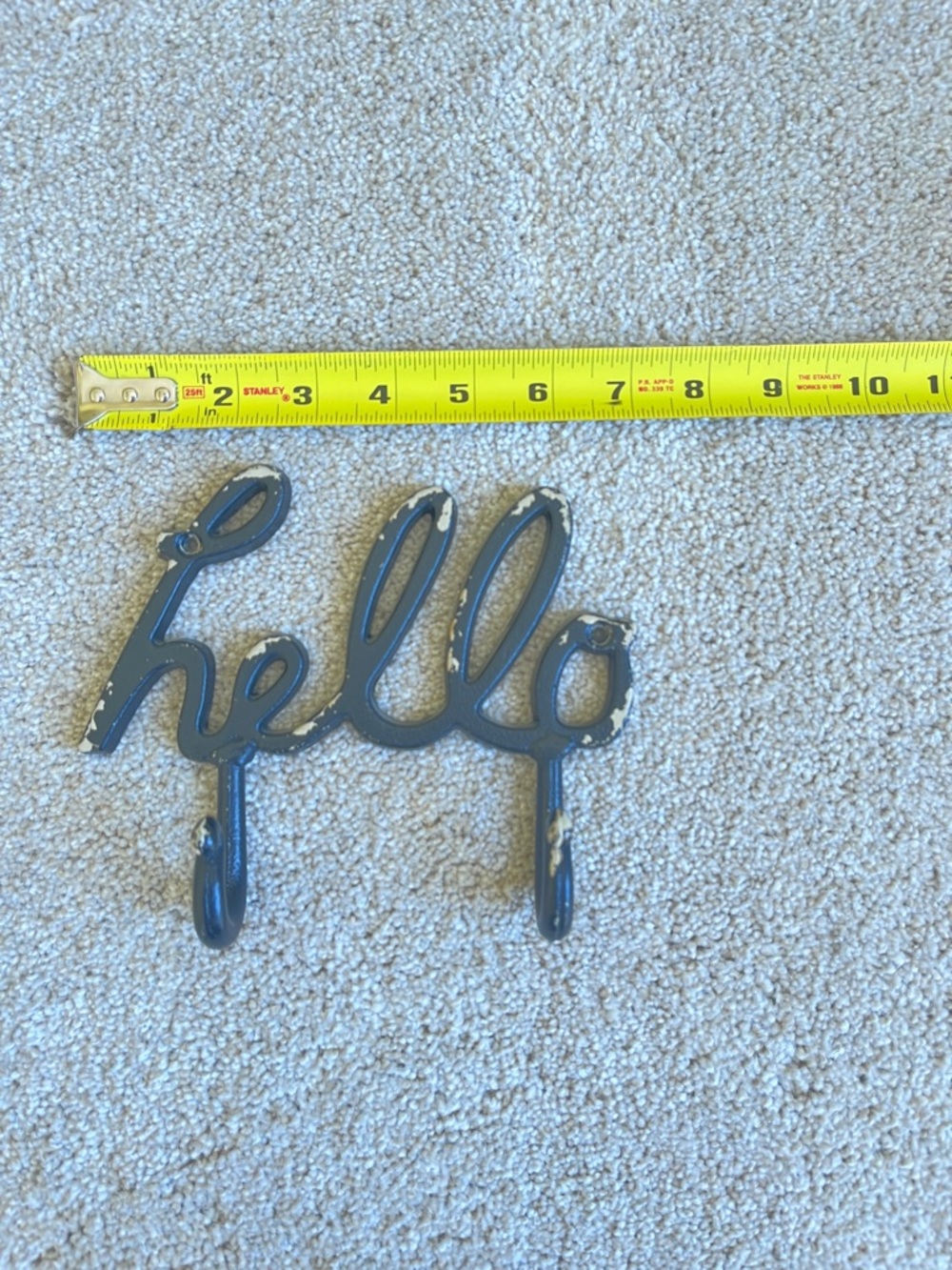 Hello Script Wall Hook - Picture 2 of 2